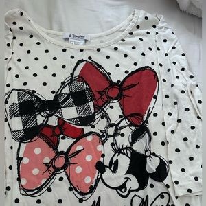 3/4 sleeve Disney Park Minnie Shirt